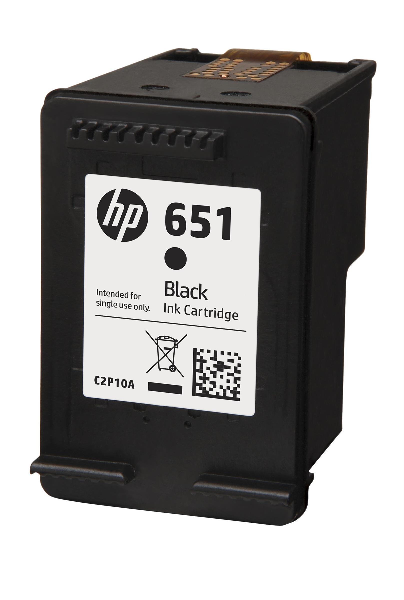 Čierny atrament HP 651 C2P10AE (čierny)